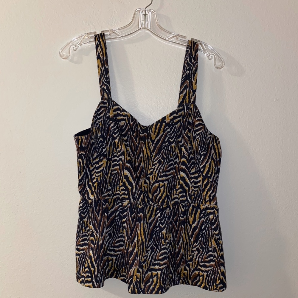 Anthropologie Peplum Tank Top NWT Sz. L